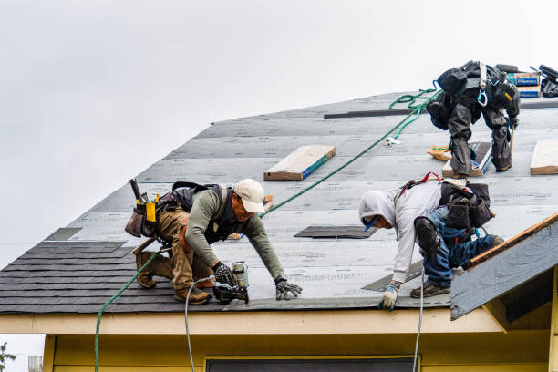 Professional Gutter Installation technician working in Upperville, VA